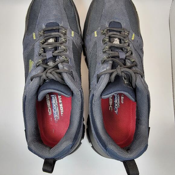 Skechers Work Bulklin Comp Toe Waterproof Shoes Mens 10.5 Navy Slip Resistant - Picture 8 of 11